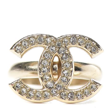 chanel cc gold ring|Chanel diamond rings for women.